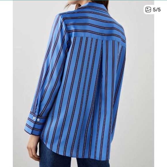 RAILS Dorian Striped Primrose Button Down Shirt Size Large - Picture 4 of 9